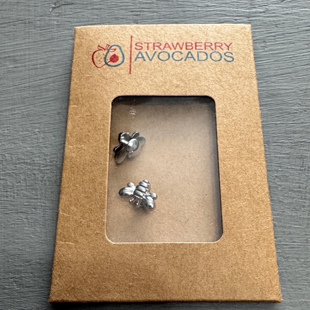 Strawberry Avocados Silver Bee Watch Charms NWT